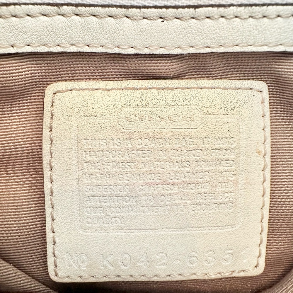 Y2K Coach 5357 Signature C Demi Baguette Mini Hobo Ivory Jacquard Shoulder Bag - Picture 10 of 15